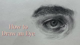 How to draw realistic eyestep by step Mastering Loomis Method realisticdrawing tutorial drawing [upl. by Schenck]