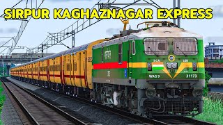 17011SIRPUR KAGHAZNAGAR EXPRESSTRAIN JOURNEYRAILWORKS GAMEPLAYTRAIN SIMULATOR 2022livestream [upl. by Nilekcaj]