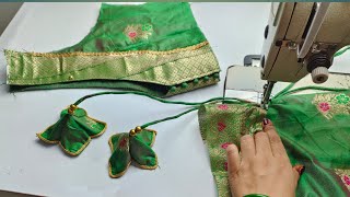 Stylish blouse design cutting and stiching [upl. by Idisahc]