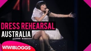 Australia Dami Im “Sound of Silence” grand final dress rehearsal  Eurovision 2016 [upl. by Gereron]