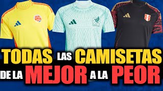 COPA AMÉRICA 2024 Todas las CAMISETAS de la PEOR a la MEJOR  Ecuador Colombia México Etc [upl. by Gwenora]