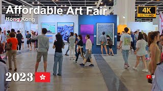 Affordable Art Fair  2023 ASMR  Sound 360  4KHK [upl. by Ydorb]