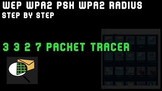 3 3 2 7 Packet Tracer WEP  WPA2 PSK  WPA2 RADIUS  Step by Step Guide 💻💾 [upl. by Zinnes]