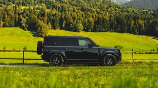 All Black Land Rover Defender V8  Exterior Interior amp Sound [upl. by Mastat955]