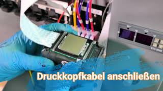 DTF Epson XP600 Druckkopf amp Damper austauschen  Ausdruck streifig Tutorial  Part 2 [upl. by Ayokahs]