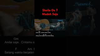 Sheila On 7  Mudah Saja Guitar Chords Lyrics shorts [upl. by Neret]