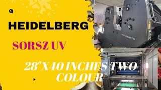 Heidelberg Sorsz Two Colour Offset Printing Machine For Sale [upl. by Pentha]