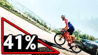 Cycling up San Franciscos 3 Steepest Streets [upl. by Terrab485]