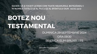 Botez LIVE Elim Bruxelles  29 septembrie 2024 dimineața [upl. by Oznola]