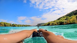 WAKEBOARDING  HOW TO GET UP  BOAT [upl. by Yentiw]