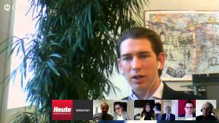 Hangout mit Josef Ostermayer und Sebastian Kurz [upl. by Ainig]