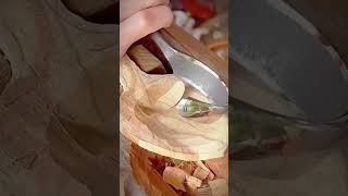 unique tool for making wooden spoons shorts [upl. by Amisoc]