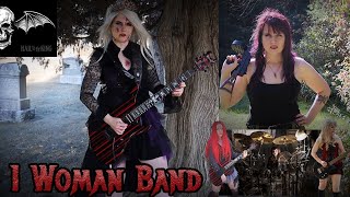 Hail to the King  Avenged Sevenfold 1 Woman Band Cover [upl. by Koffman552]