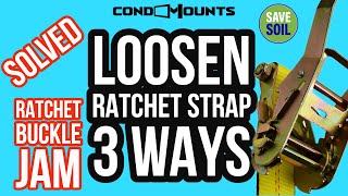 How to loosen tighten and reposition ratchet straps  Condomounts Column TV mount Ratchet strap [upl. by Nnaed]