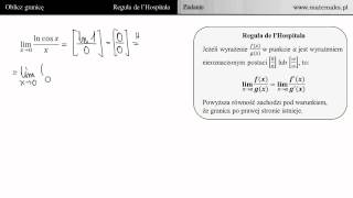 Reguła de lHospitala  zadanie 11 [upl. by Kirat]