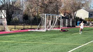 Abby Droner connects with the 25yard free kick for Chatham [upl. by Aemat197]