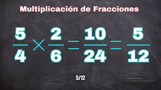 MULTIPLICACION DE FRACCIONES  FACIL [upl. by Angadreme842]