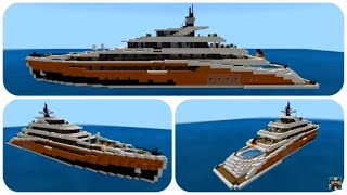 Minecraft How To Build a Yacht in Minecraft Anima  Minecraft Yacht Tutorial [upl. by Espy]