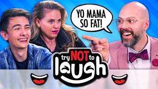 Try Not To Laugh Or Smile While Watching  Yo MAMA Jokes WITH Yo MAMA Ep  141 [upl. by Porty]