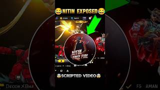 NITIN FREE FIRE EXPOSED 😂  Nitin Free Fire Scripted Video freefire shorts ytshorts [upl. by Hanej]