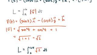 MAT 273  Calc3  133a Arc Length In Space Find the arc length parameter amp parametrize position [upl. by Eimoan]