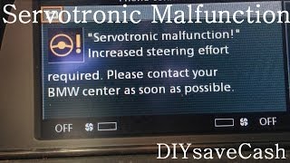 BMW E65 E66 Servotronic Malfunction After Smog Test [upl. by Ynnoj]