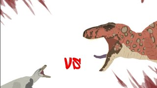 tarbosaurus vs velociraptor  dc2 animation [upl. by Amero]