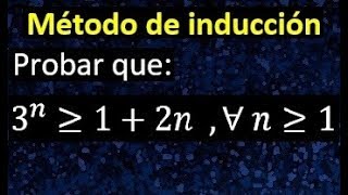 Método de inducción demostracion con el metodo inductivo [upl. by Lemmie]