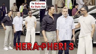 Hera Pheri 3  Akshay Kumar Paresh Rawal amp Suniel Shetty Fly Together For Shooting [upl. by Eirrab]