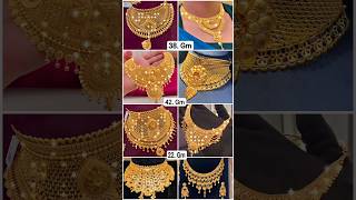 Gold Necklace Designs With Price Gold Choker Necklace Gold Necklace Necklace Set necklace EP 65 [upl. by Araas]