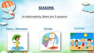 Seasons for kids Seasons in India  Three seasons  Different seasons for kids  Learn about season [upl. by Harlene]