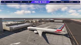 Microsoft Flight Simulator 2020 PMDG 777300ER American Airlines PHNLKLAX [upl. by Melba]