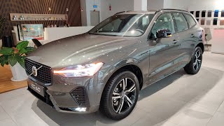 2022 Volvo XC60 R Design Mild Hybrid Pine Grey Color  Exterior and Interior Walkaround [upl. by Eaton162]