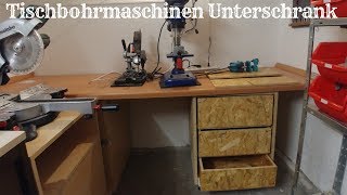 Unterschrank für die Tischbohrmaschine selbst bauen amp genau berechnen [upl. by Janette241]