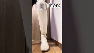 Shin pads sizes then vs now soccerfun funny comedy [upl. by Analeh695]