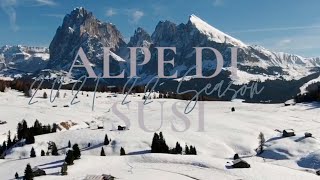 Alpe Di Susi  Seiser Alm 2022 Ski Season [upl. by Nolyaj504]