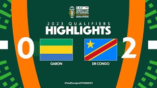 Gabon 🆚 DR Congo  Highlights  TotalEnergiesAFCONQ2023  MD5 Group I [upl. by Burget282]