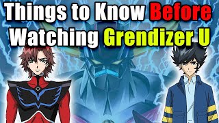 Things to Know Before Watching Grendizer U [upl. by Ennaeerb]