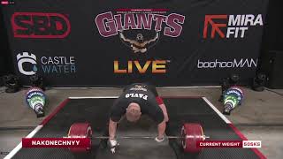 pavlo nakonechnyy 505kg deadlift attempt giants live [upl. by Aileme52]