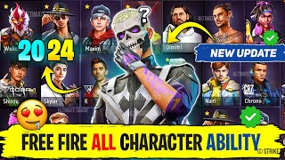 Free Fire All Character Ability  All Characters Ability In Free Fire  FF All Characters Abilities [upl. by Farrison832]