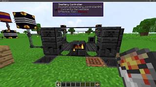 Minecraft Tinkers Construct 1122  How to make LavawoodFirewood and put Lava into Smelter [upl. by Nauqahs]