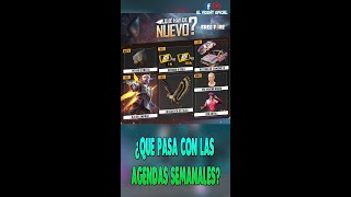 ¿Qué es lo que está pasando con las agendas semanales en free fire el juego tiene una sorpresa 😮 [upl. by Malcom]