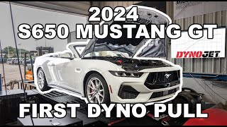 WORLDS FIRST S650 2024 Mustang GT 50L DYNO PULL [upl. by Mccully]