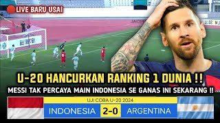 🔴GEGERKAN ASEAN  INDONESIA U20 2 VS ARGENTINA U20 0  UJI COBA U20 JELANG PIALA ASIA U20 2025 [upl. by Libb895]