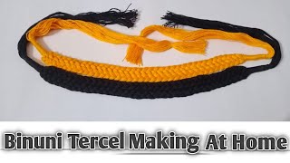 Binuni Tercel Making At Home  How To Make Necklace Beni Tercel Making  Diy Easily Binuni Tercel [upl. by Lednem]