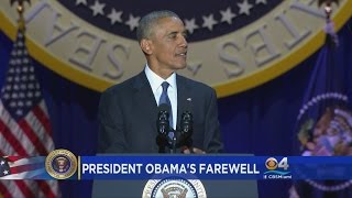 Forceful And Tearful Obama Says Goodbye In Emotional Speech [upl. by Beore]