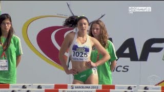 Australias sexiest hurdler Michelle Jenneke races Wippa [upl. by Llyrad]