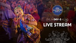 Vadodara Navratri Festival 2024  Navratri Nonstop Garba Live  Day 3 [upl. by Llimaj]