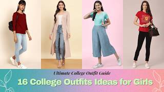 Trendy College outfit Ideas for Girls  Easy amp Stylish Fashion  How to Dress for College [upl. by Brynn]