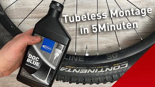 Tubeless Reifen Montage MTB Gravel oder Rennrad umrüsten [upl. by Anikat]